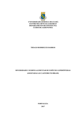 Universidade Federal Do Ceará Centro De Ciências Agrárias Departamento De Fitotecnia Curso De Agronomia