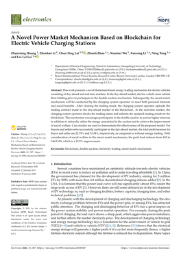 A Novel Power Market Mechanism Based on Blockchain for Electric Vehicle Charging Stations