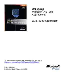 Sample Content from Debugging Microsoft .NET 2.0 Applications