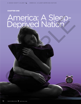 America: a Sleep- Deprived Nation