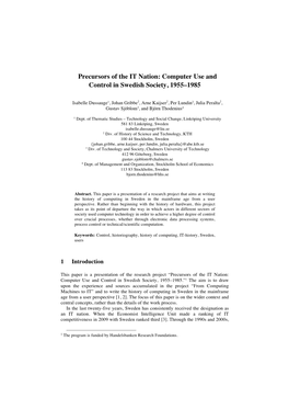 Computing and Operational Command in the Swedish Armed Forces, 1966-1989