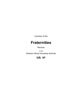 Fraternities