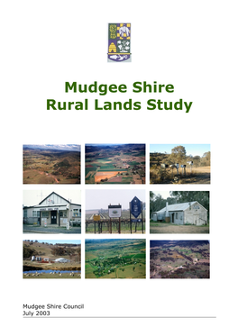 Mudgee Rural Lands Study Final July 2003