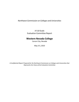 Full-Scale Evaluation Committee Report