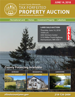 PROPERTY AUCTION Land and Minerals Department