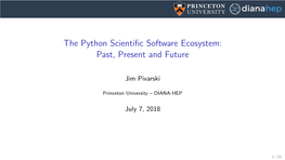 The Python Scientific Software Ecosystem