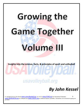 Growing the Game Together Vol 3 (PDF)