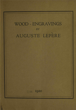 Catalogue of a Notable Collection of Wood-Engravings by Auguste Lepe