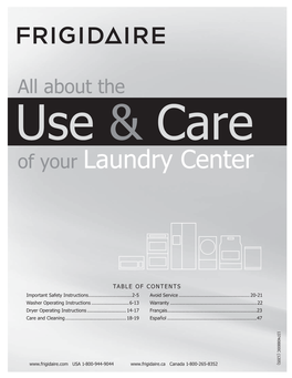 Of Your Laundry Center