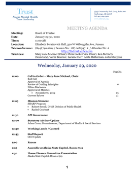 Packet: Full Board Meeting, January 2020
