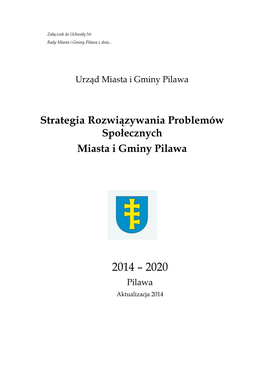 Strategia Rozwiązywania Problemów Społecznych Miasta I Gminy Pilawa