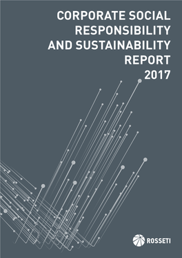 Corporate Social Responsibility and Sustainability Report 2017