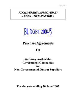 Purchase Agreements