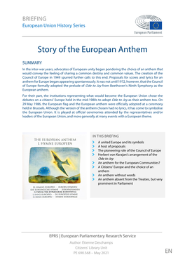 Story of the European Anthem