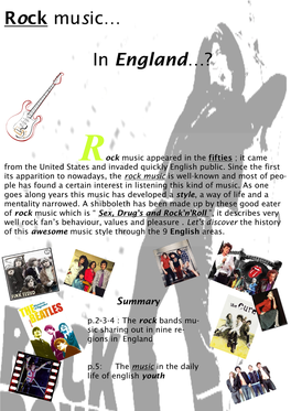 Rock Music… in England…?