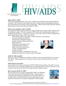 What Is HIV & AIDS?