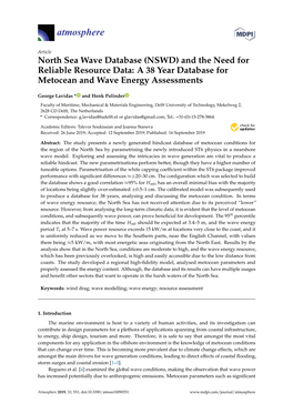 North Sea Wave Database (NSWD) and the Need for Reliable Resource Data: a 38 Year Database for Metocean and Wave Energy Assessments