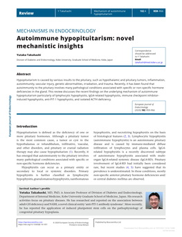 Autoimmune Hypopituitarism