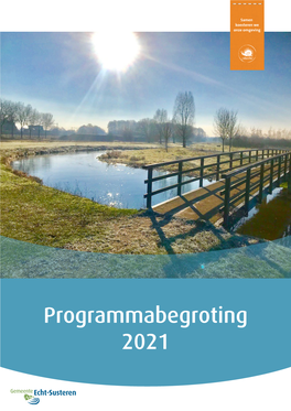 Programmabegroting 2021