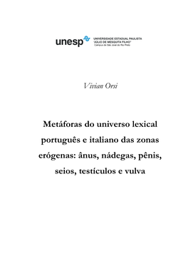 Ânus, Nádegas, Pênis, Seios, Testículos E Vulva Vivian Orsi