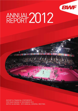 Bwf Annual Report 2012 Page 1