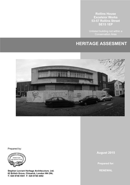 Heritage Assesment