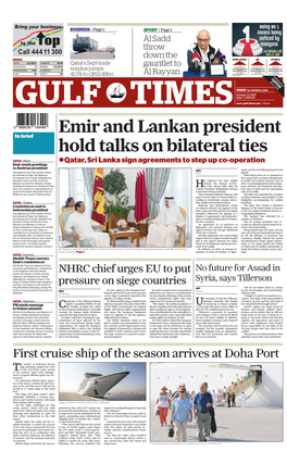 Emir and Lankan President Hold Talks on Bilateral Ties