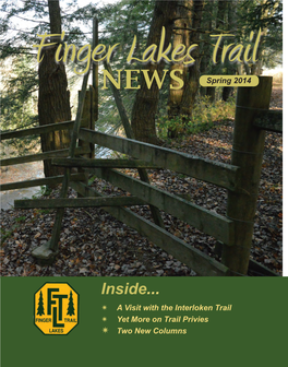 Trail Topics, Reports from the Trail Management Directors Welcome and May Be Submitted to the Editor