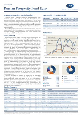 Russian Prosperity Fund (EUR)