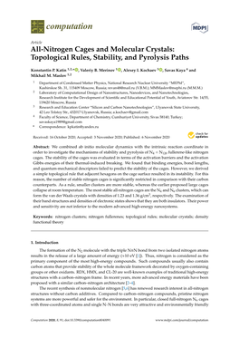 All-Nitrogen Cages and Molecular Crystals: Topological Rules, Stability, and Pyrolysis Paths