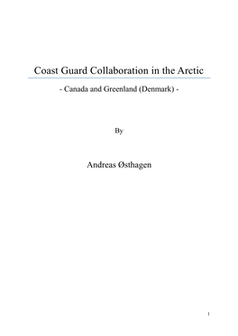 Coast Guard Collaboration in the Arctic