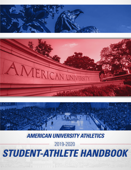 American University Department of Athletics and Recreation Verification of Receipt Student-Athlete Handbook 2019 – 2020