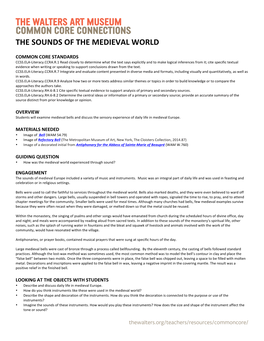 The Sounds of the Medieval World