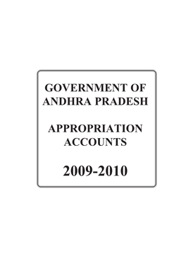 Government of Andhra Pradesh Appropriation