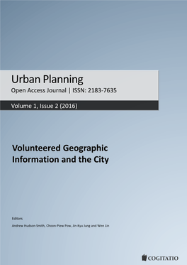 Urban Planning Open Access Journal | ISSN: 2183-7635