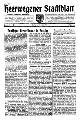 Heerwegener Stadtblatt (Früher Polkwitzer Stadtblatt) Anzeigenblatt