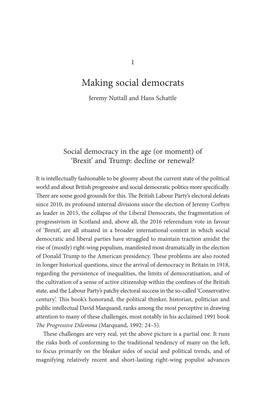 Making Social Democrats