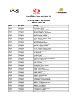 Cep Lista De Votantes