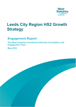 Leeds City Region HS2 Growth Strategy