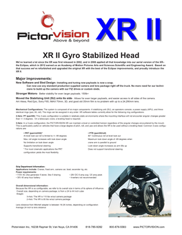 XR II Gyro Stabilized Head