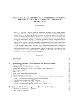 Equivariant Localization in Factorization Homology and Applications in Mathematical Physics I: Foundations