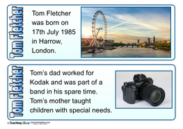 Tom Fletcher Fact Cards