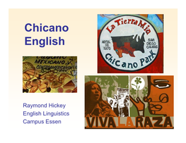 Chicano English