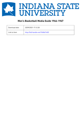 Isua-Athletics-Basketball-Mens-Mediaguide-1966-1967.Pdf