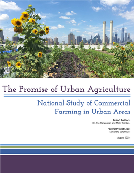 The Promise of Urban Agriculture, National Study of Commercial