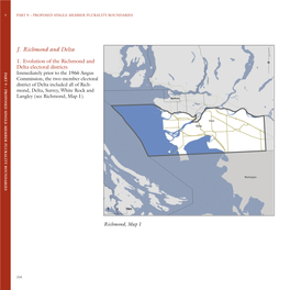 1. Evolution of the Richmond and Delta Electoral Districts P