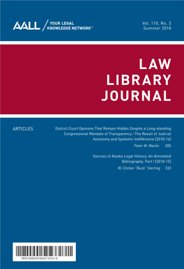 Law Library Journal