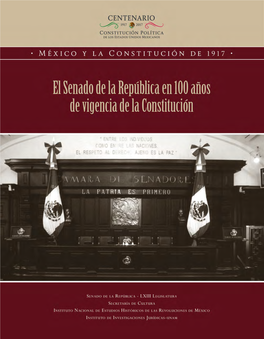 El Senado De La República En 100 Años De Vigencia De La Constitución