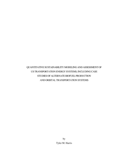 Quantitative Sustainability Modeling and Assessment