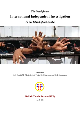 International Independent Investigation in the Island of Sri Lanka